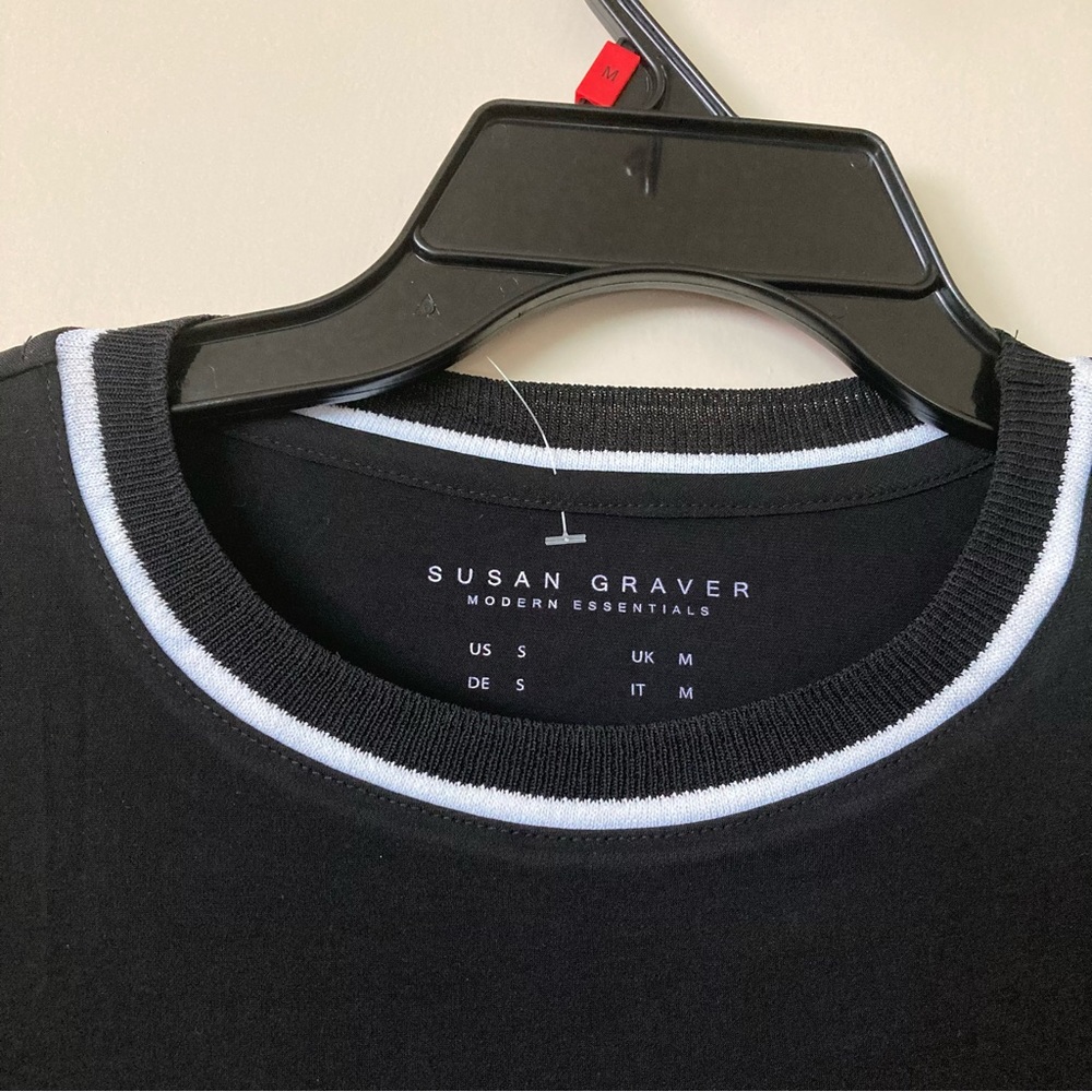 Susan Graver Long sleeved Blouse | Color Black | Size S | New no Tags - Picture 8 of 9